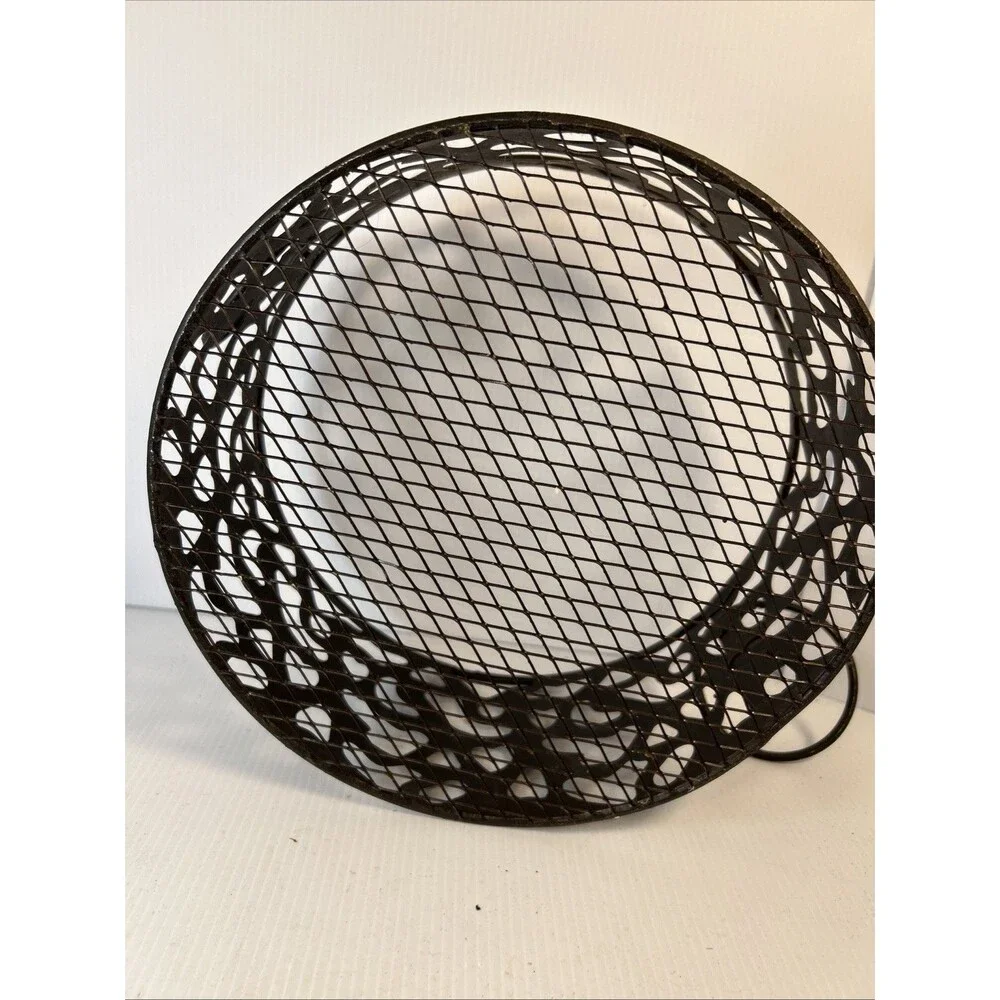 Decorative Metal Baskets With Circular Handles Eggs Flower Wash Cloth Towels